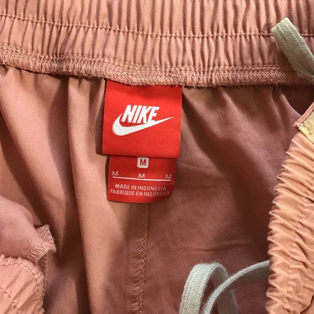 Nike Sportswear AF1 Women's Snap Track Pants Medium Red Stardust Pink Sporty - Picture 9 of 10